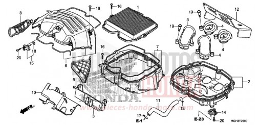 AIR CLEANER VFR1200XDD de 2013